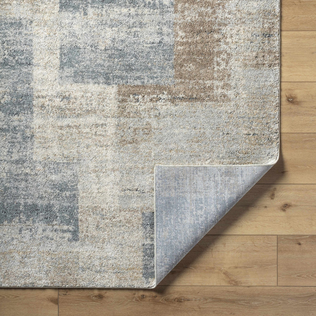 Contemporary Style Gray And Beige Woven Rug - The Rug Decor