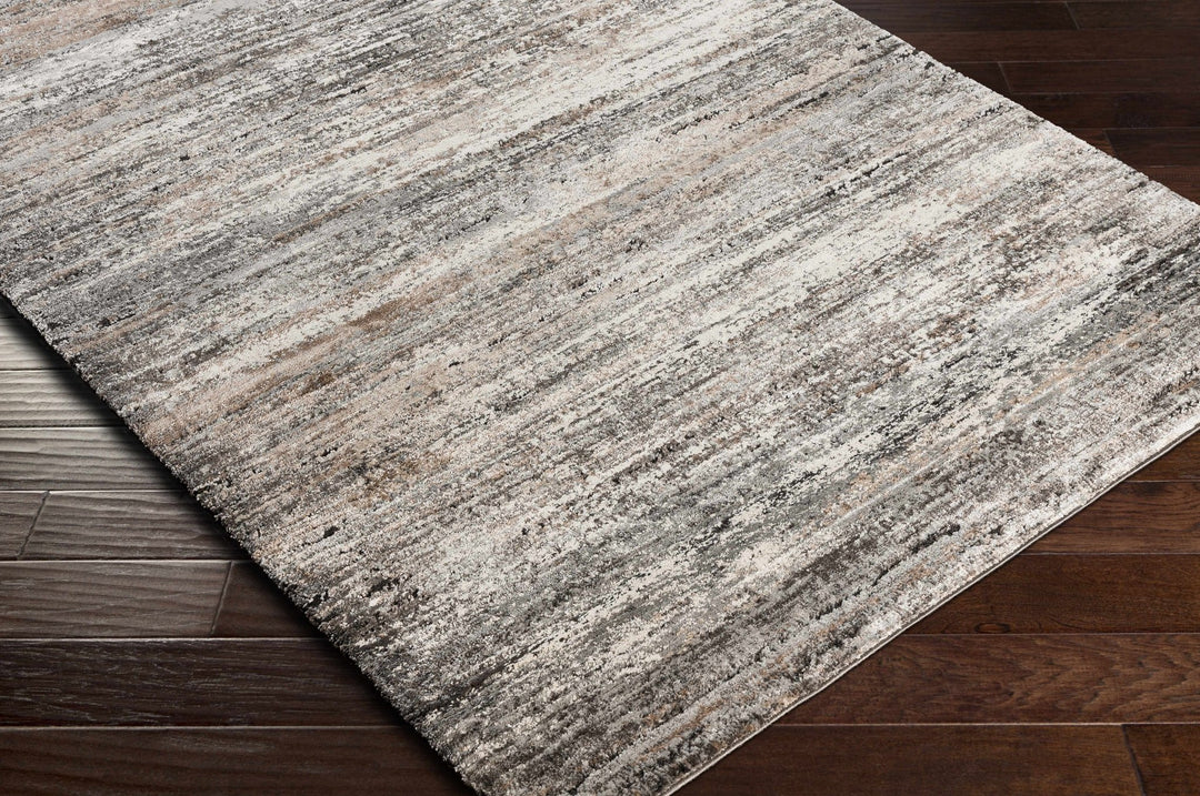 Contemporary Style Gray And Charcoal Machine Woven Area Rug - The Rug Decor