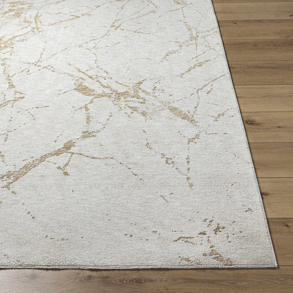 Contemporary Style Ivory Machine Woven Rug - The Rug Decor