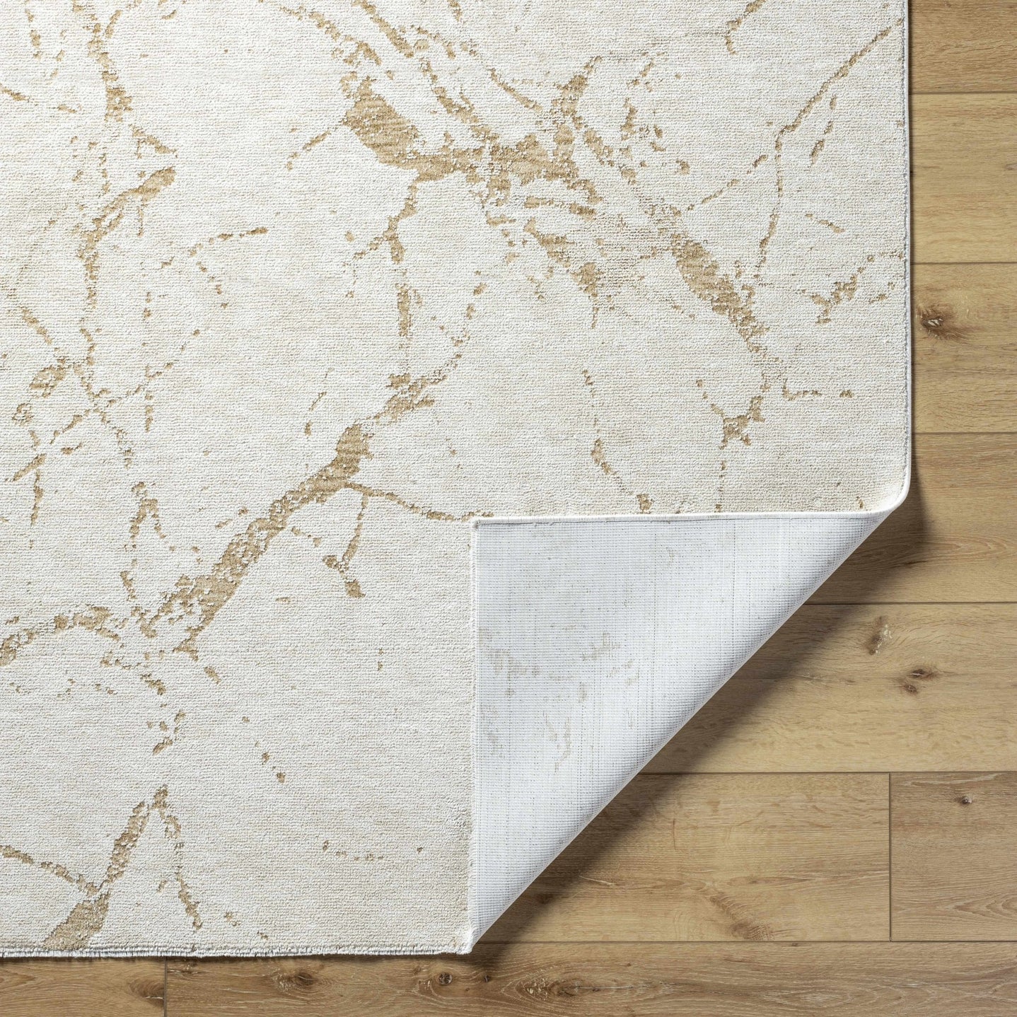 Contemporary Style Ivory Machine Woven Rug - The Rug Decor