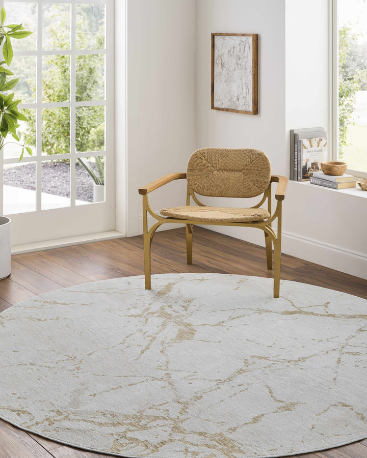 Contemporary Style Ivory Machine Woven Rug - The Rug Decor