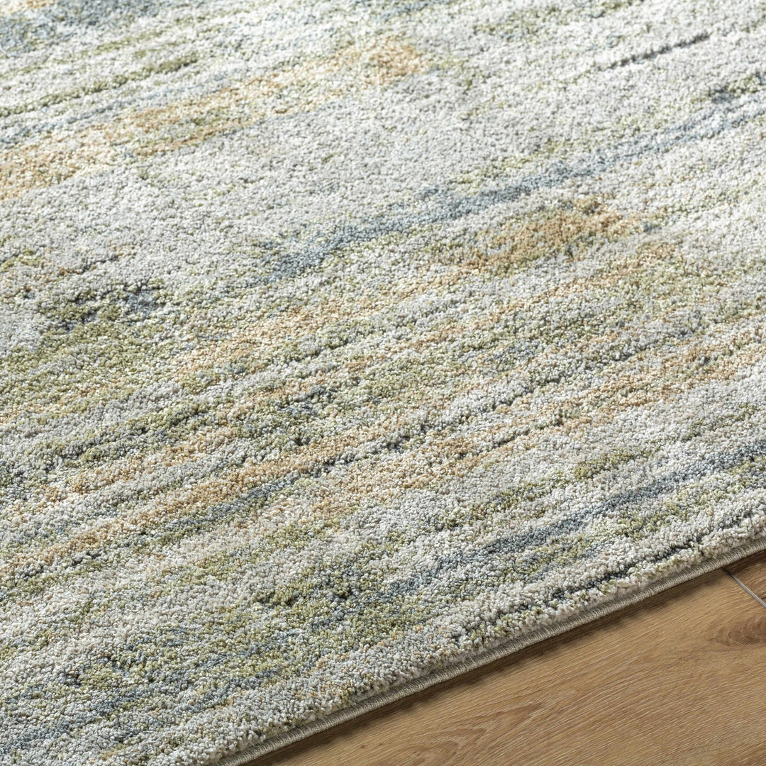 Contemporary Style Olive Machine Woven Rug - The Rug Decor
