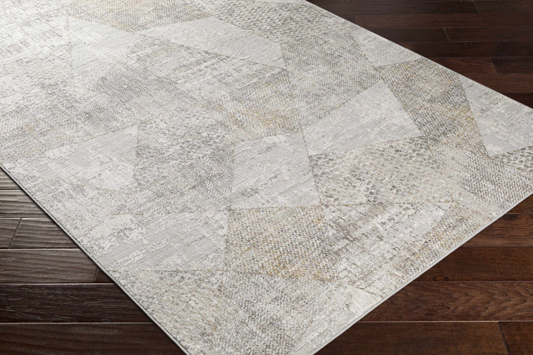 Contemporary Style Taupe Machine Woven Area Rug - The Rug Decor