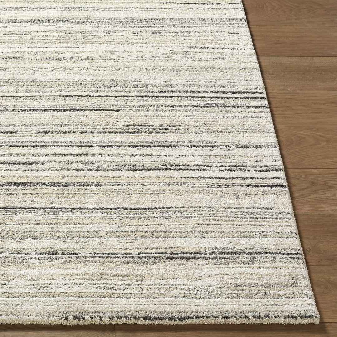 Contemporary Style White And Cream Woven Rug - The Rug Decor
