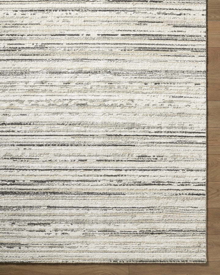 Contemporary Style White And Cream Woven Rug - The Rug Decor