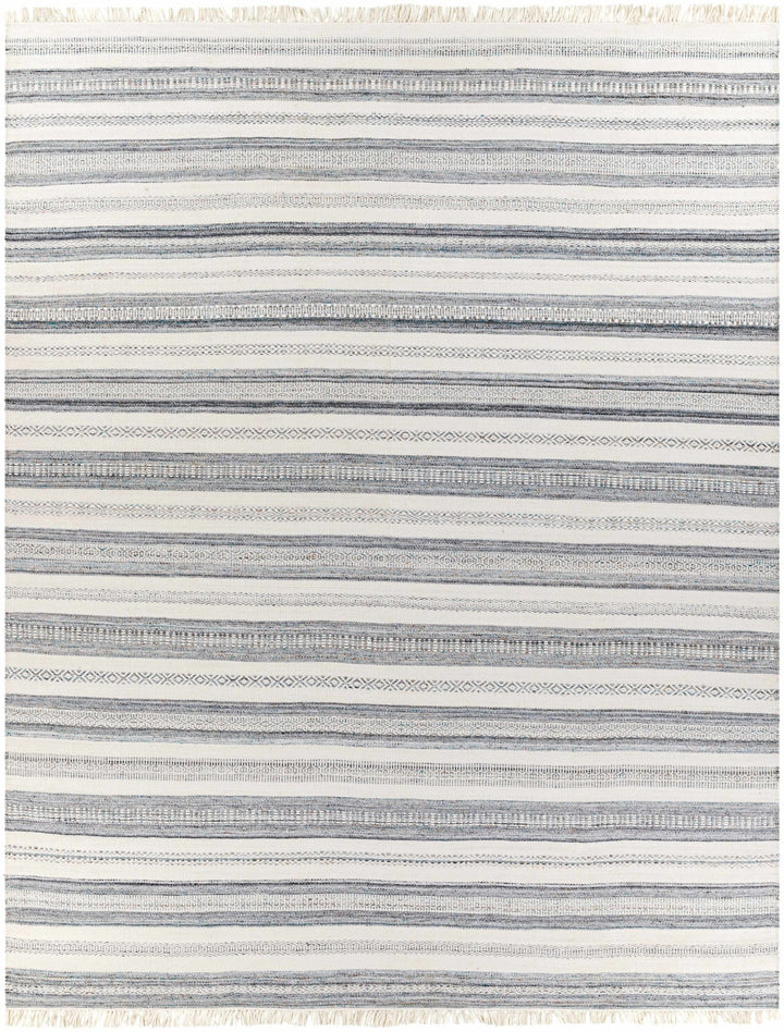 Coolbellup Modern Style Blue And Ivory Hand Woven Area Rug - The Rug Decor