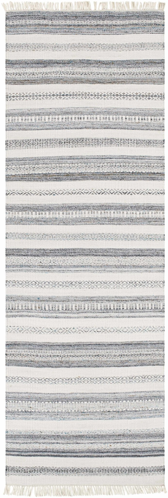Coolbellup Modern Style Blue And Ivory Hand Woven Area Rug - The Rug Decor