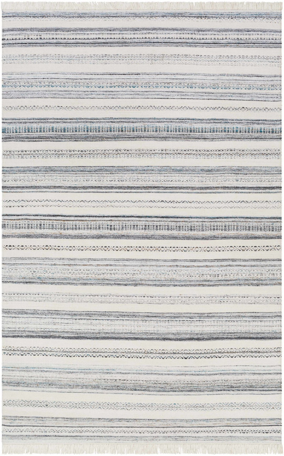 Coolbellup Modern Style Blue And Ivory Hand Woven Area Rug - The Rug Decor