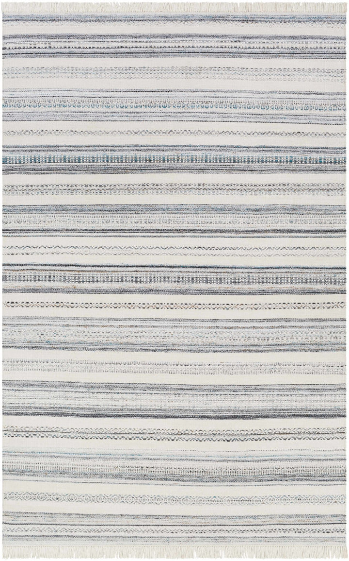Coolbellup Modern Style Blue And Ivory Hand Woven Area Rug - The Rug Decor