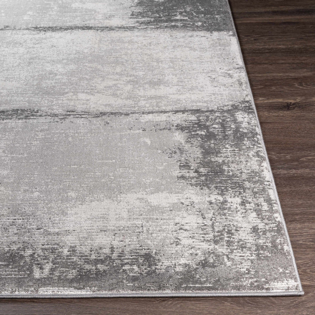 Coombs Gray And Charcoal Modern Abstract Design Area Rug - The Rug Decor