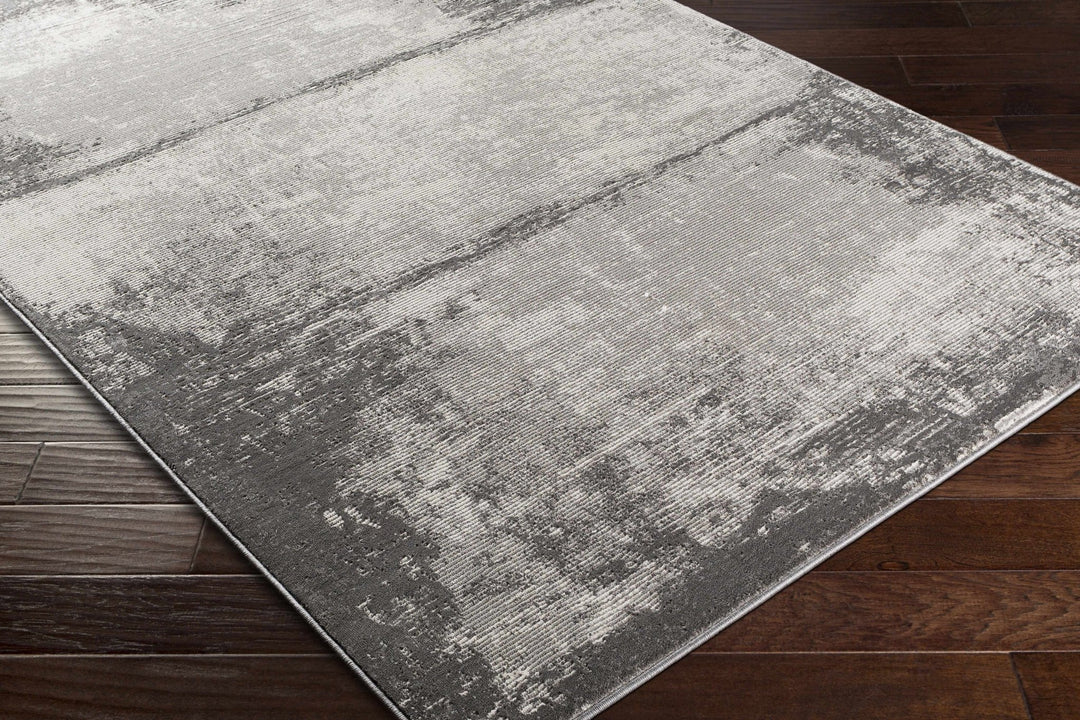 Coombs Gray And Charcoal Modern Abstract Design Area Rug - The Rug Decor
