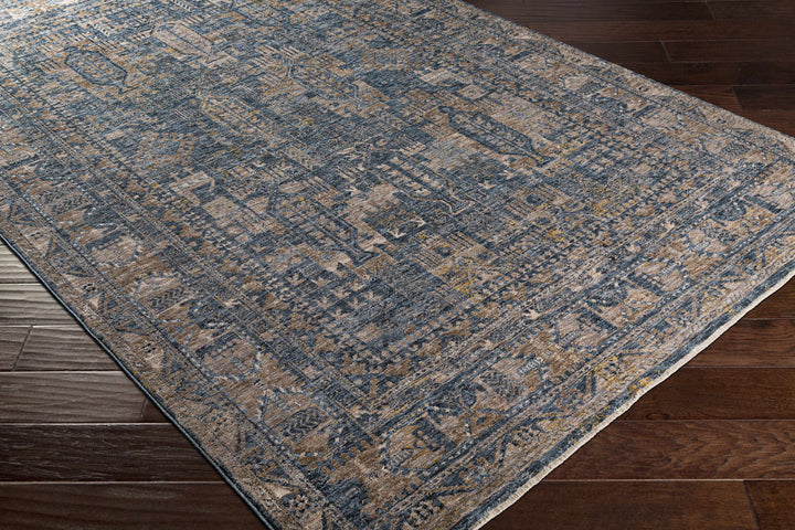 Cooranbong Teal And Brown Traditional Style Area Rug