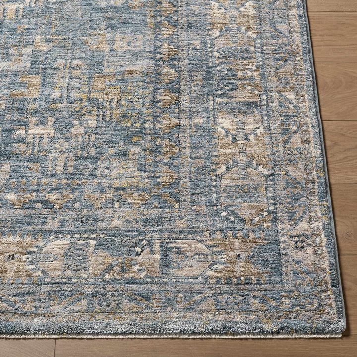 Cooranbong Teal And Brown Traditional Style Area Rug - The Rug Decor