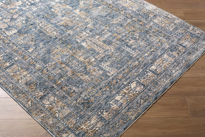 Cooranbong Teal And Brown Traditional Style Area Rug - The Rug Decor