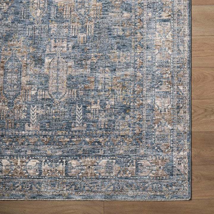 Cooranbong Teal And Brown Traditional Style Area Rug - The Rug Decor