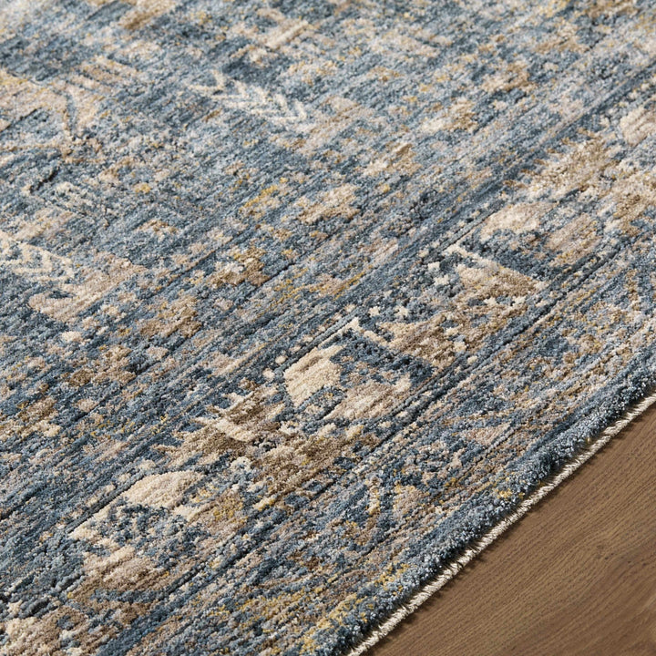 Cooranbong Teal And Brown Traditional Style Area Rug - The Rug Decor