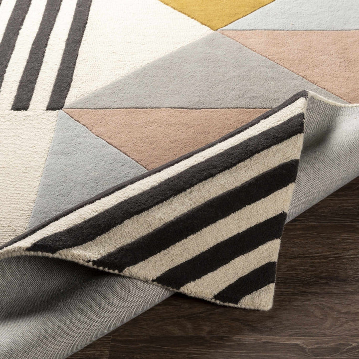 Coorparoo Contemporary Geometrical Multicolor Wool Area Rug - The Rug Decor