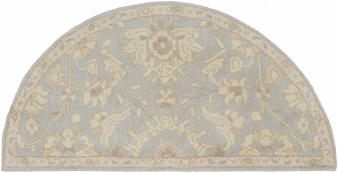 Copen Traditional Beige And Gray Floral Wool Rug - The Rug Decor