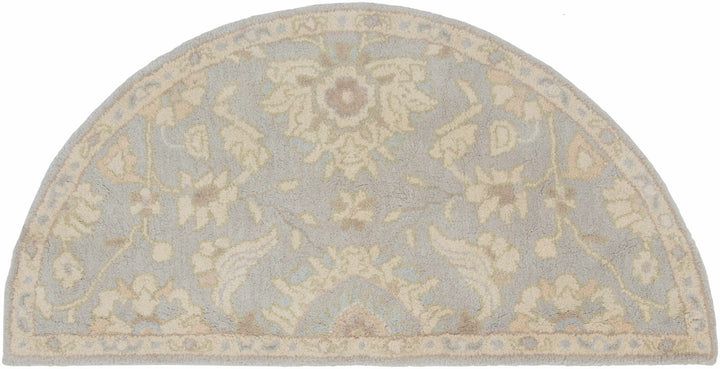 Copen Traditional Beige And Gray Floral Wool Rug - The Rug Decor