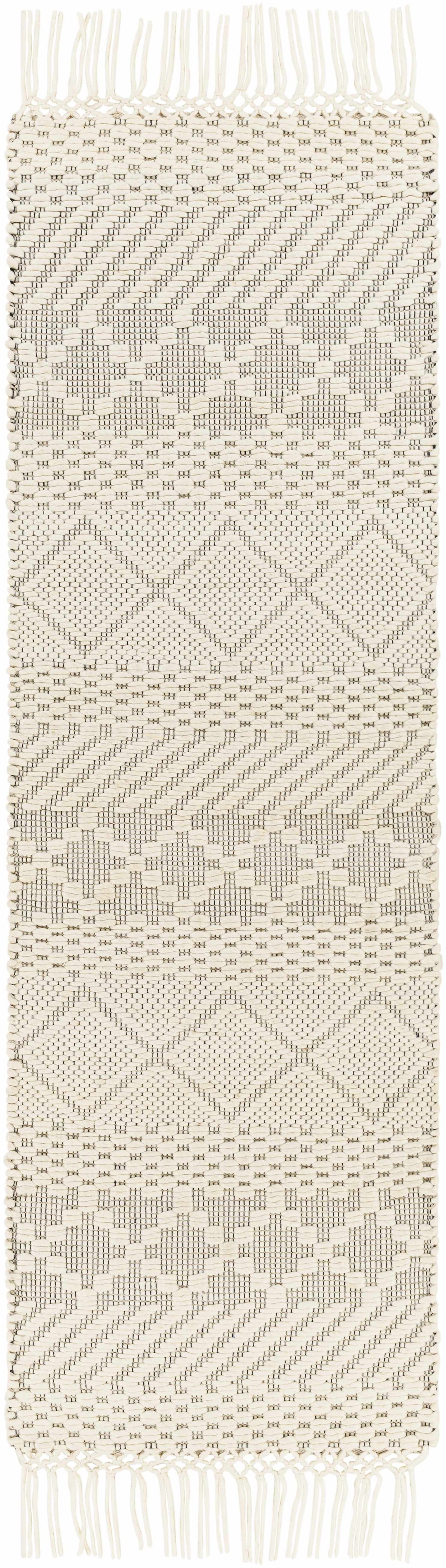 Coquitlam Ivory Modern Geometrical Design Hand Woven Area Rug