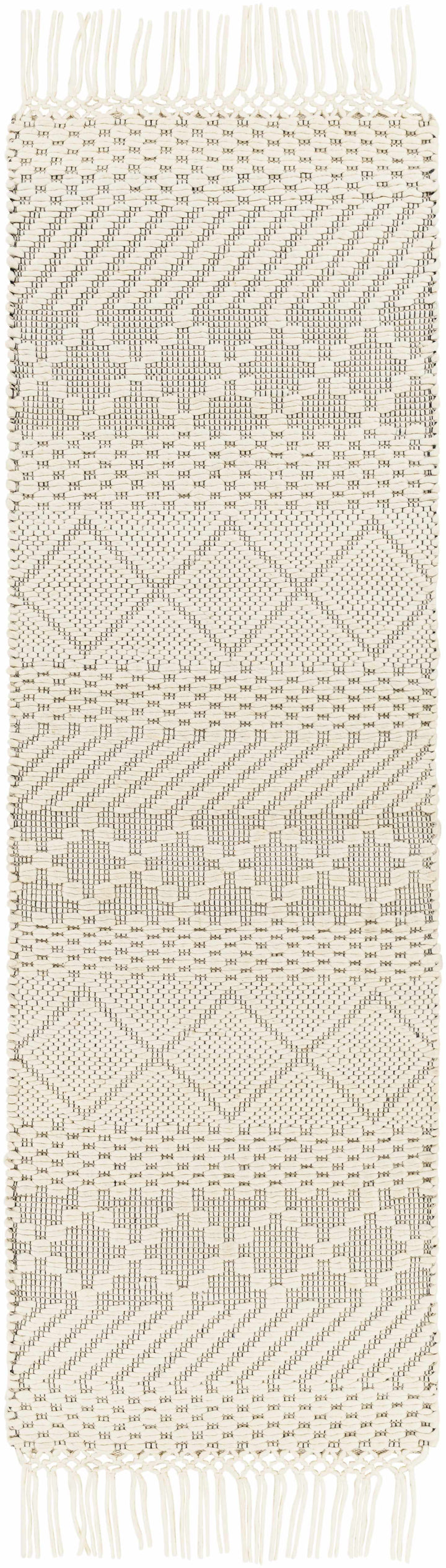 Coquitlam Ivory Modern Geometrical Design Hand Woven Area Rug