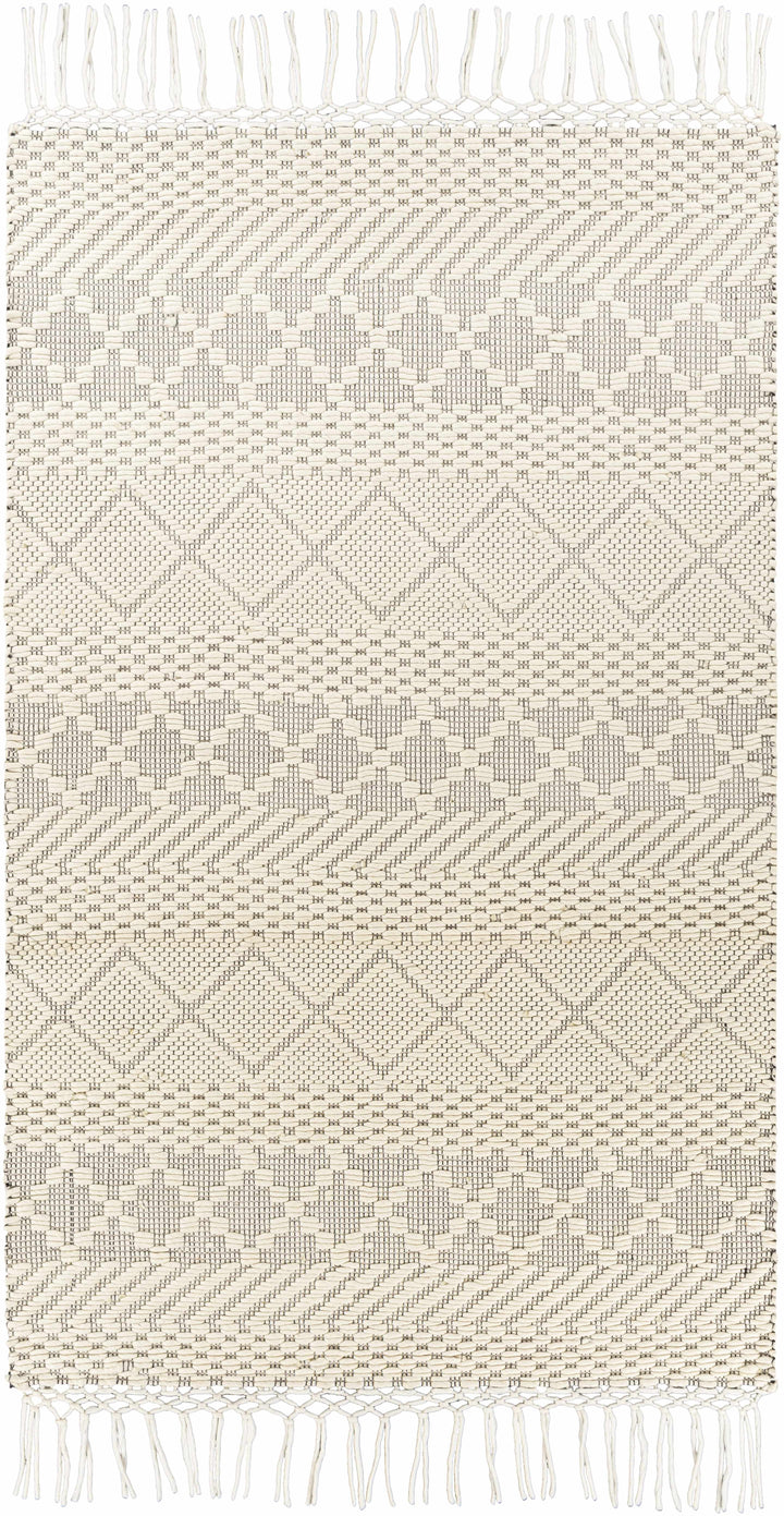 Coquitlam Ivory Modern Geometrical Design Hand Woven Area Rug