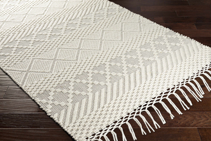Coquitlam Ivory Modern Geometrical Design Hand Woven Area Rug