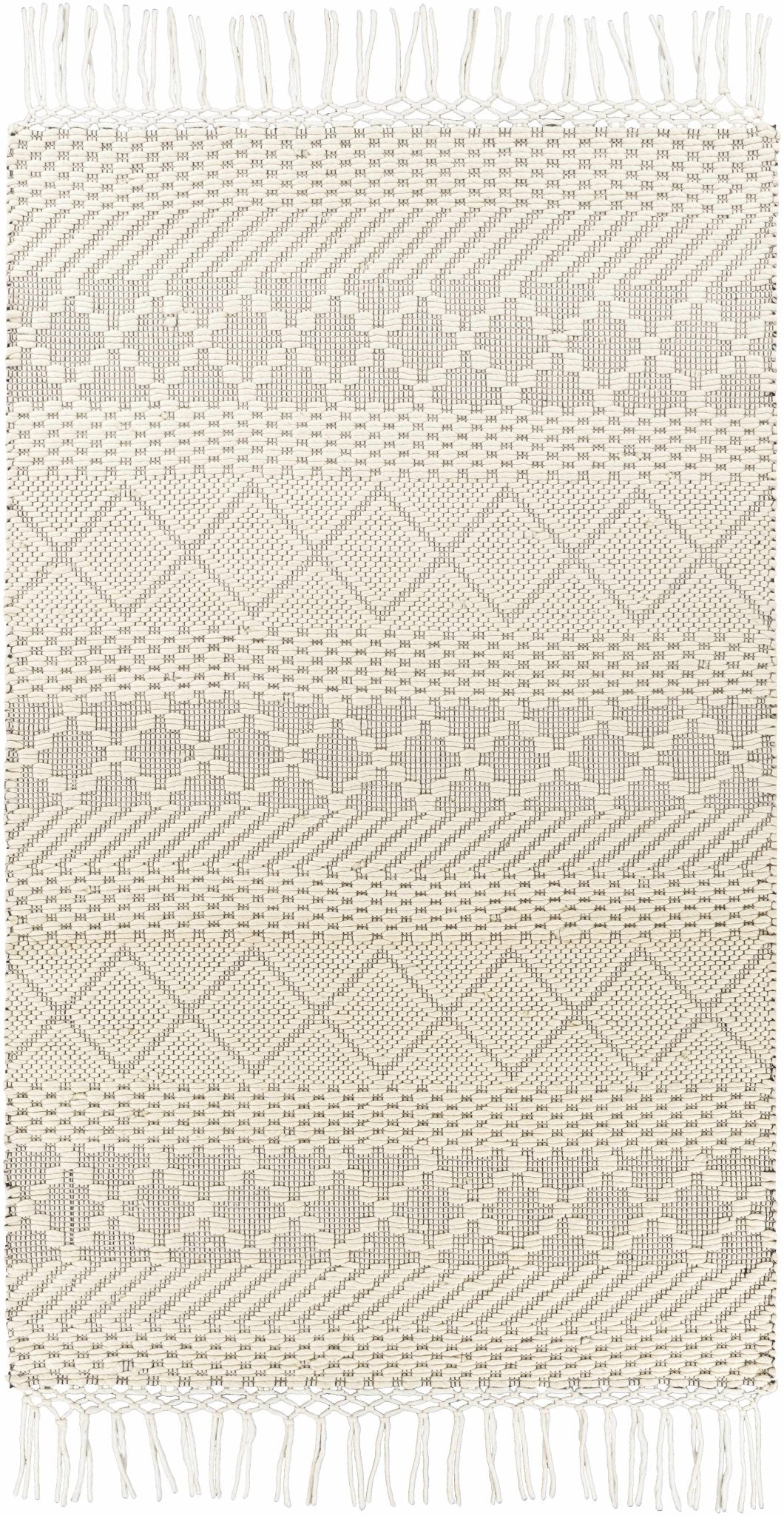 Coquitlam Ivory Modern Geometrical Design Hand Woven Area Rug - The Rug Decor