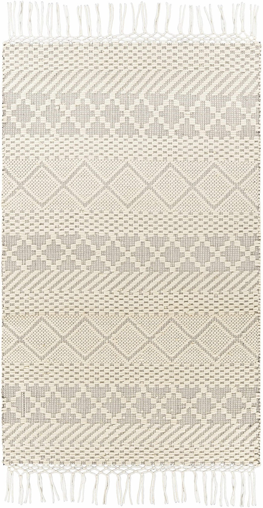 Coquitlam Ivory Modern Geometrical Design Hand Woven Area Rug - The Rug Decor