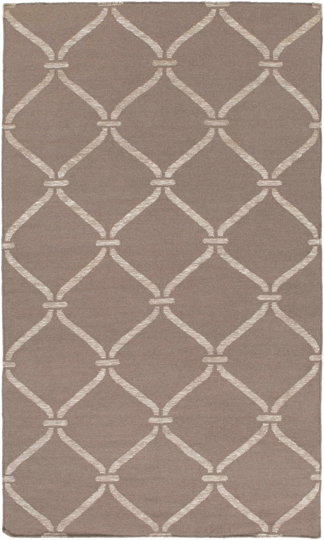 Coraopolis Modern Style Taupe And Beige Hand Woven Area Rug