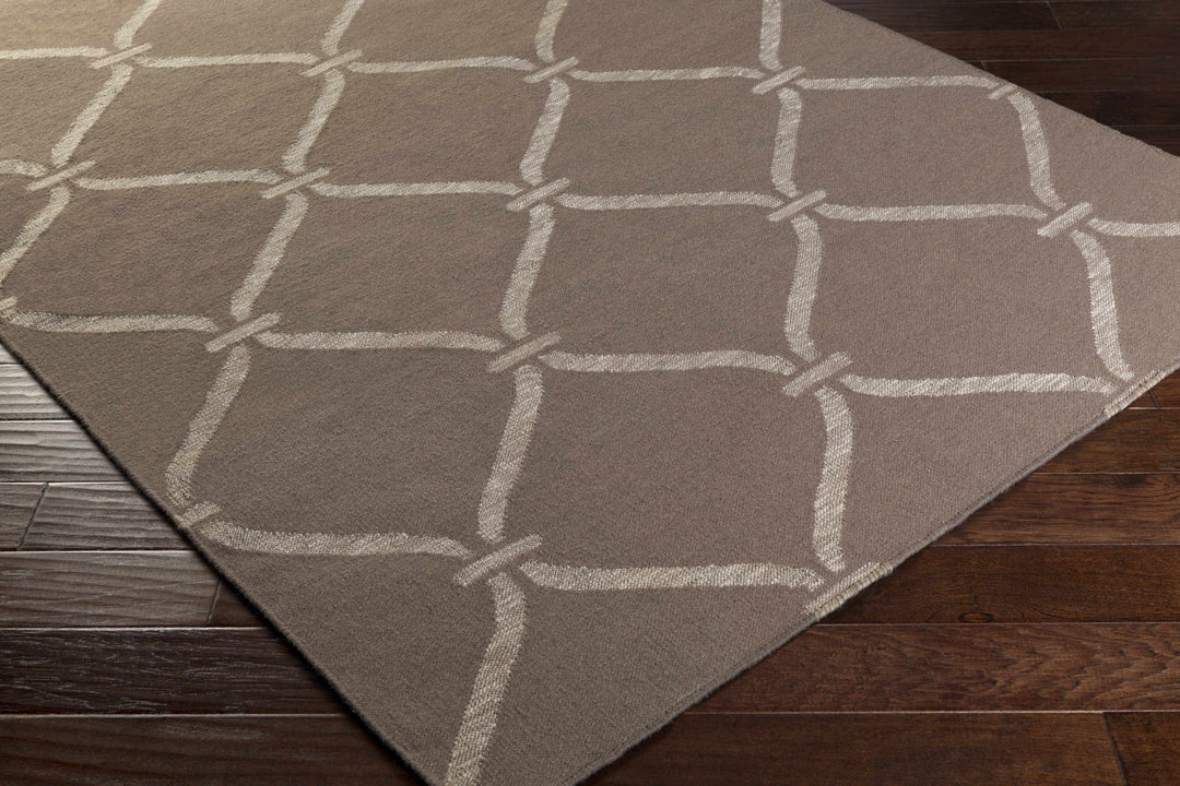 Coraopolis Modern Style Taupe And Beige Hand Woven Area Rug