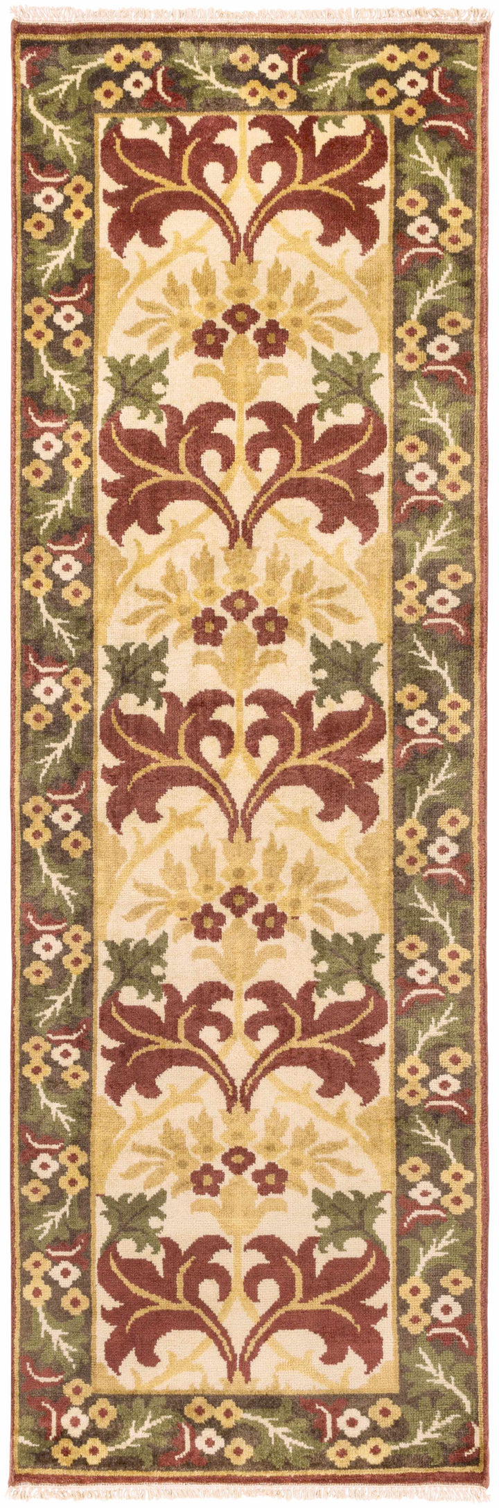 Corbridge Traditional Style Beige And Green Rug