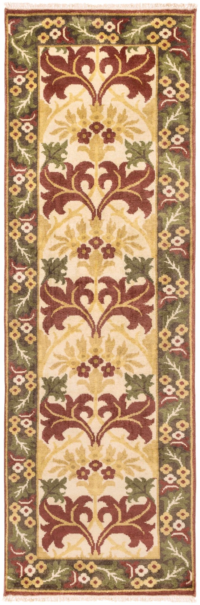 Corbridge Traditional Style Beige And Green Rug - The Rug Decor