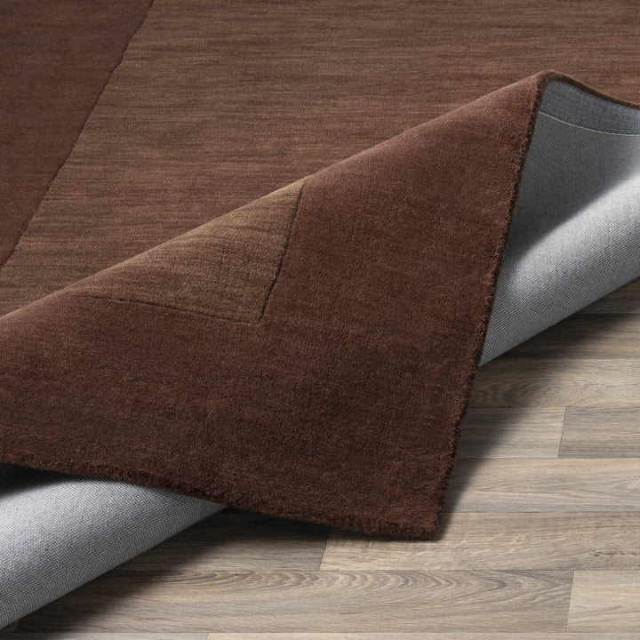 Cord Modern Style Brown Hand Loom Wool Area Rug - The Rug Decor