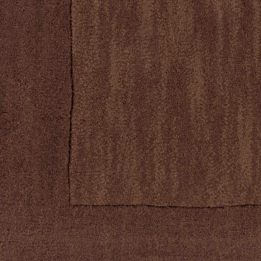 Cord Modern Style Brown Hand Loom Wool Area Rug - The Rug Decor