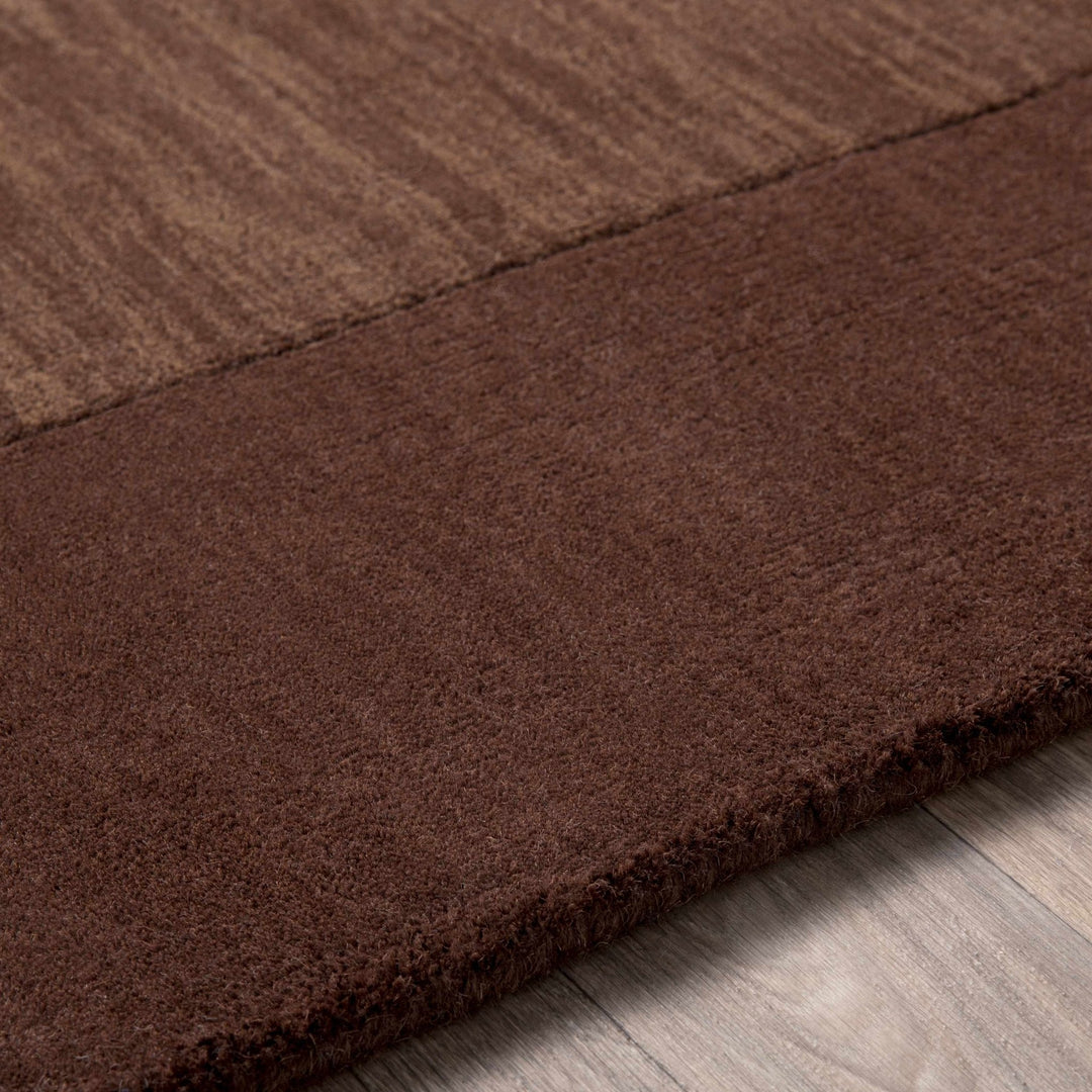 Cord Modern Style Brown Hand Loom Wool Area Rug - The Rug Decor