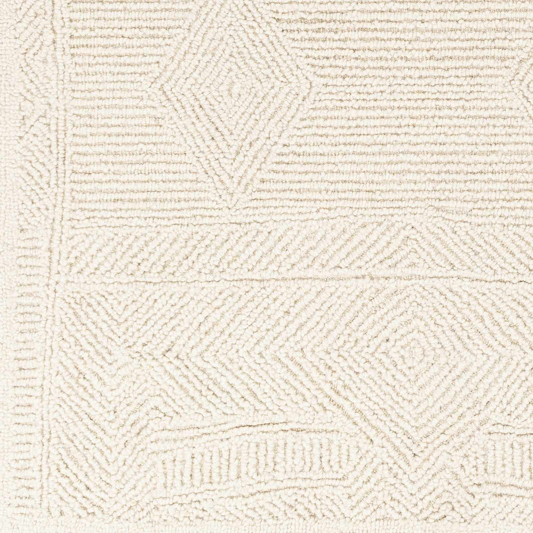 Cork Contemporary Cream Wool Area Rug - The Rug Decor