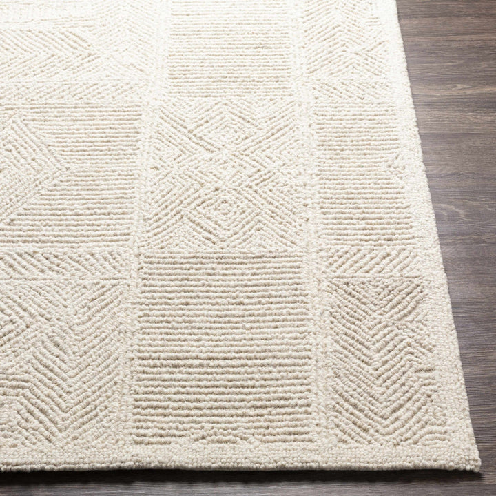 Cork Contemporary Cream Wool Area Rug - The Rug Decor