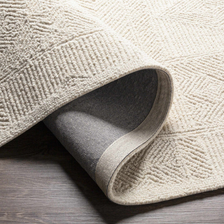 Cork Contemporary Cream Wool Area Rug - The Rug Decor