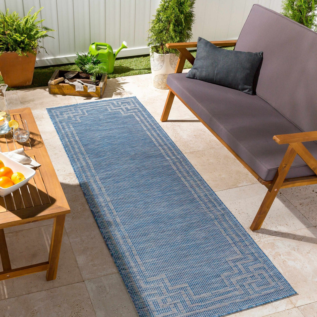 Corlette Blue Modern Style Outdoor Area Rug - The Rug Decor