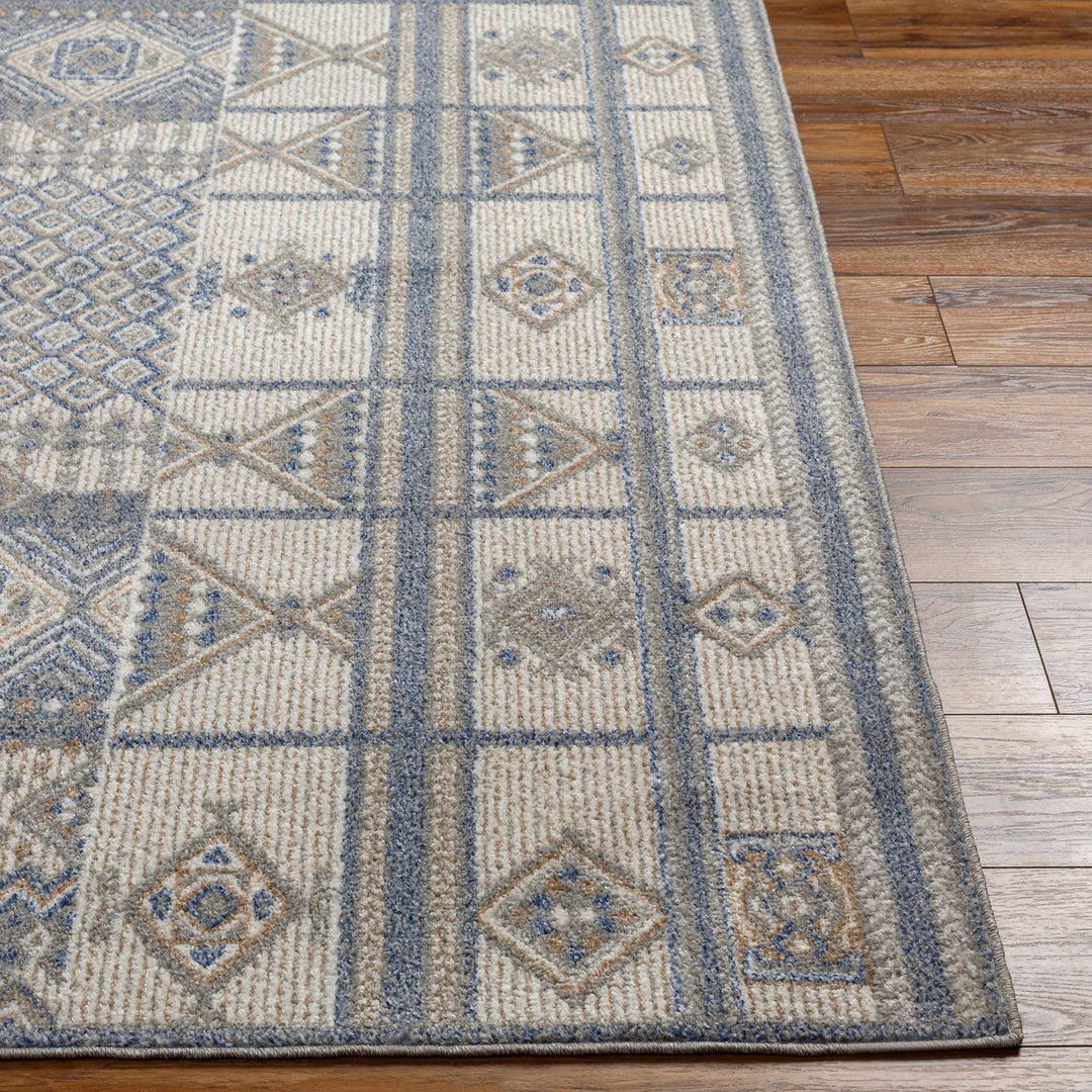 Coryn Modern Design Blue And Beige Rug - The Rug Decor