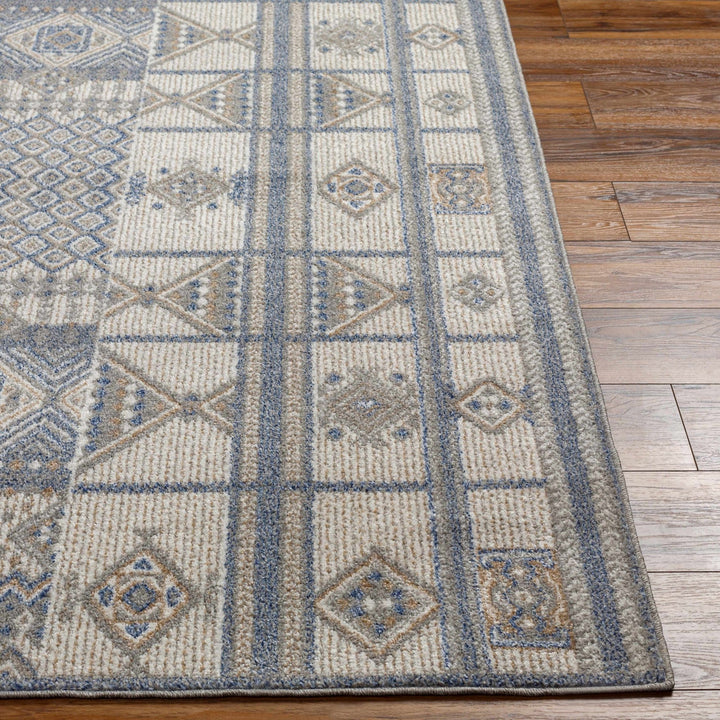 Coryn Modern Design Blue And Beige Rug - The Rug Decor