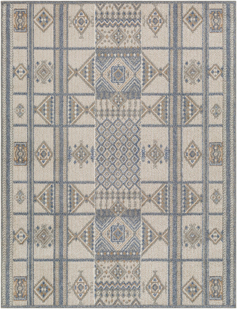 Coryn Modern Design Blue And Beige Rug - The Rug Decor