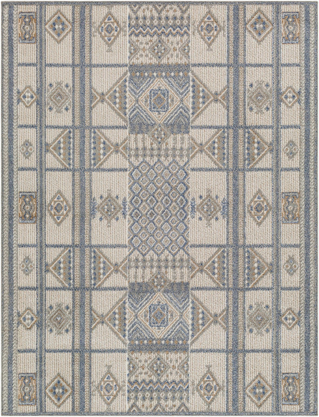 Coryn Modern Design Blue And Beige Rug - The Rug Decor