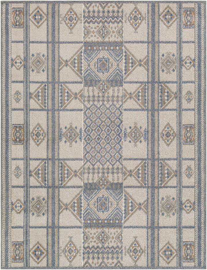 Coryn Modern Design Blue And Beige Rug - The Rug Decor