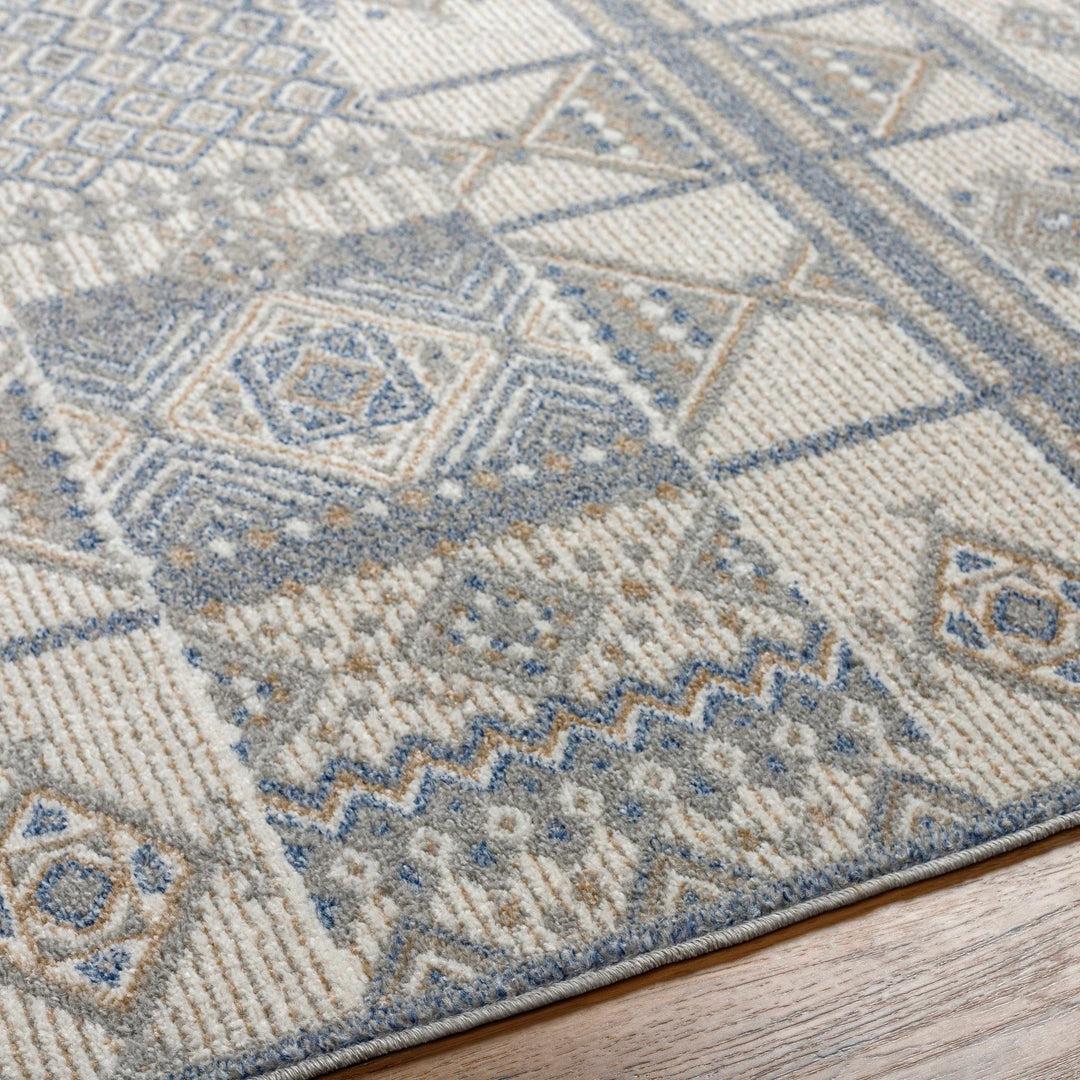 Coryn Modern Design Blue And Beige Rug - The Rug Decor