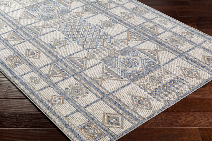 Coryn Modern Design Blue And Beige Rug - The Rug Decor