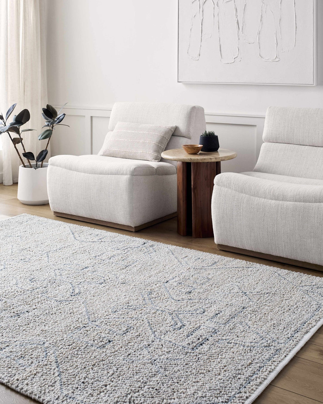 Cosmin Contemporary Style Beige Hand Woven Outdoor Area Rug - The Rug Decor