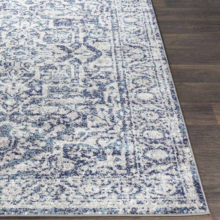 Costigan Traditional Style Blue And Gray Area Rug - The Rug Decor