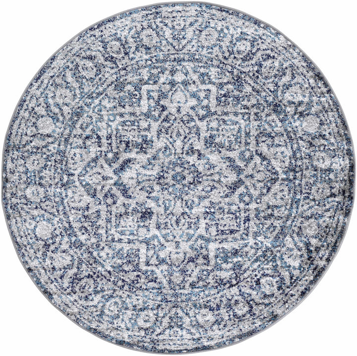 Costigan Traditional Style Blue And Gray Area Rug - The Rug Decor
